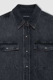 ANINE BING Paxton Shirt - Arctic Night - Detail View