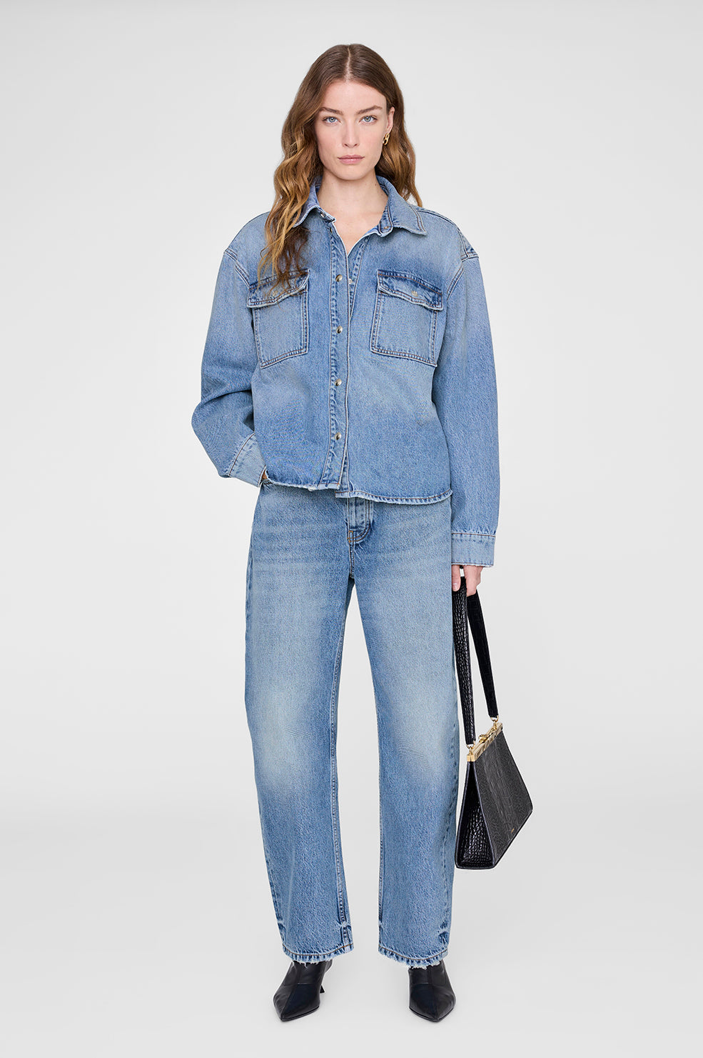 Paxton Shirt - Black And Brown Leopard View 1