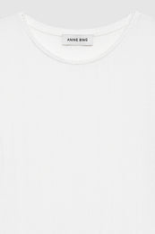 ANINE BING Pia Tee - Off White - Detail View 