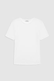 ANINE BING Pia Tee - Off White - Front View 
