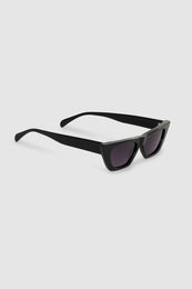 ANINE BING Pierre Sunglasses - Black - Side View 