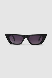 ANINE BING Pierre Sunglasses - Black - Front View 