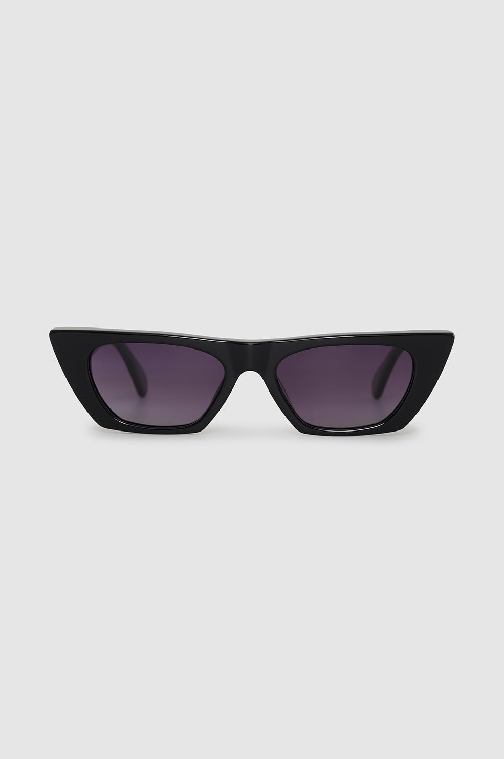 ANINE BING Pierre Sunglasses - Black - Front View 