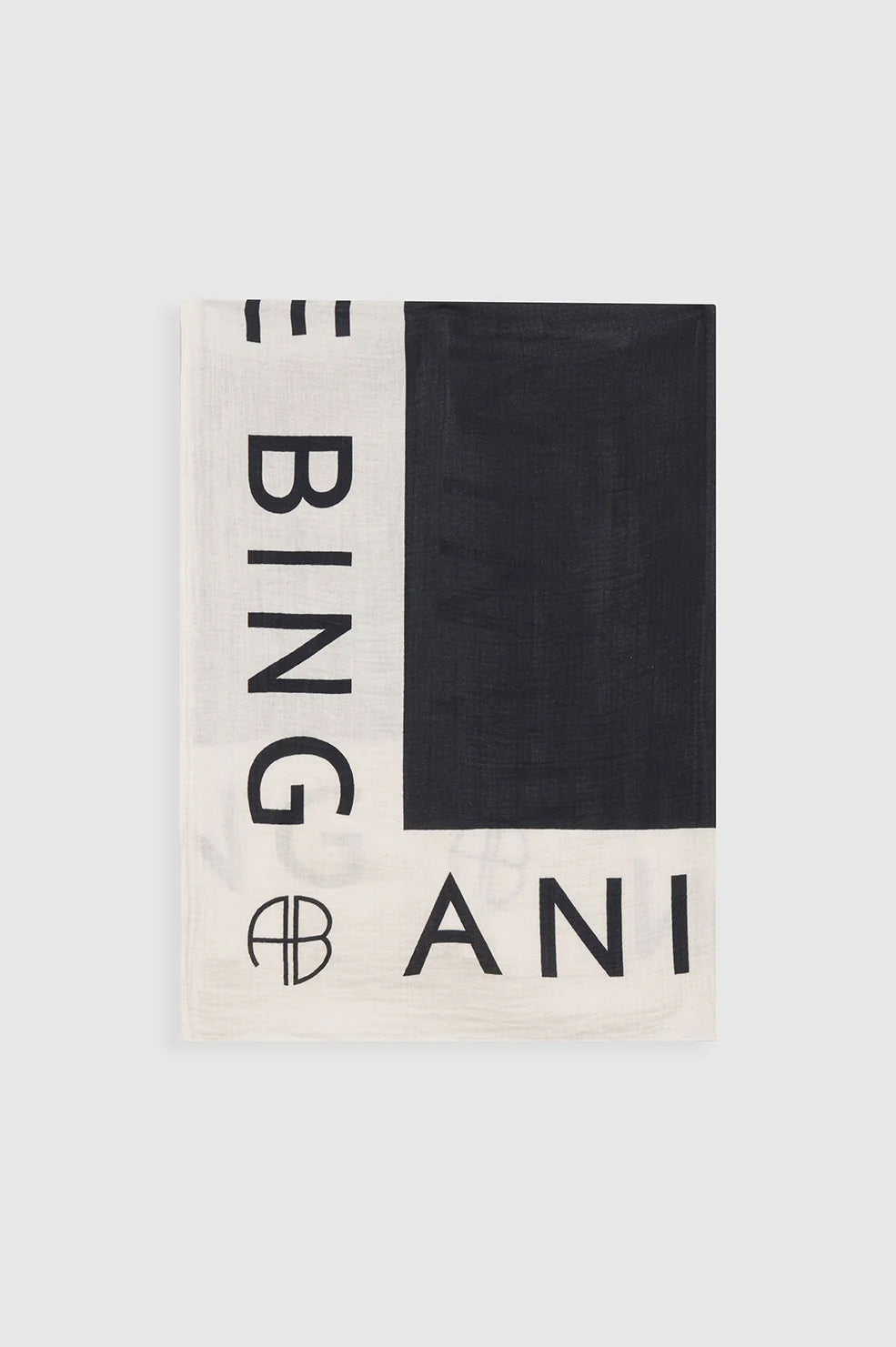 ANINE BING Praia Sarong - Black And Cream