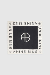 ANINE BING Praia Sarong - Black And Cream