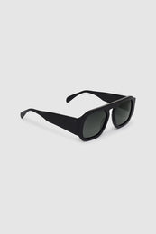 ANINE BING Preston Sunglasses - Black With Green