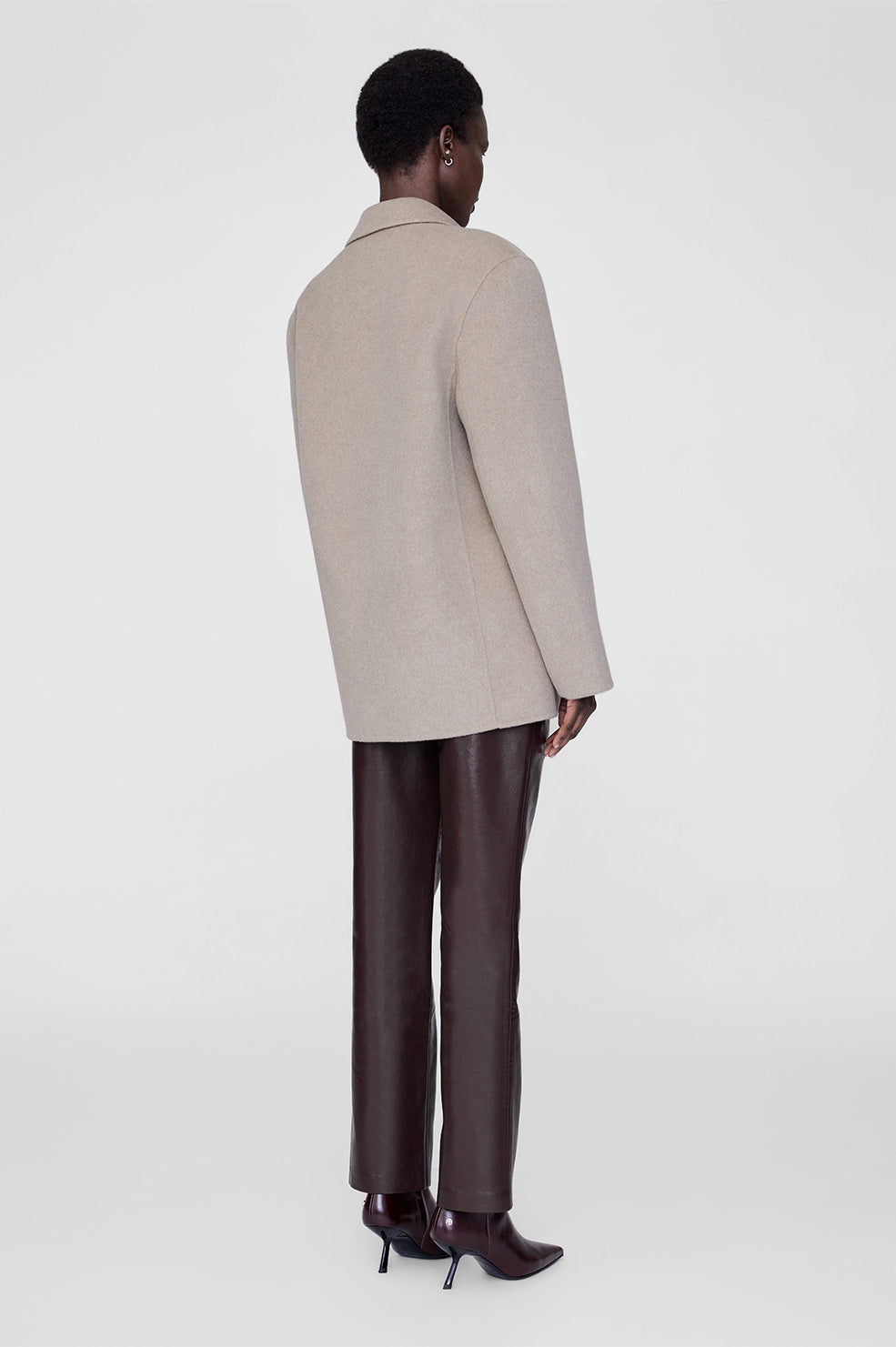 Quinn Blazer - Oatmeal Melange Cashmere Blend