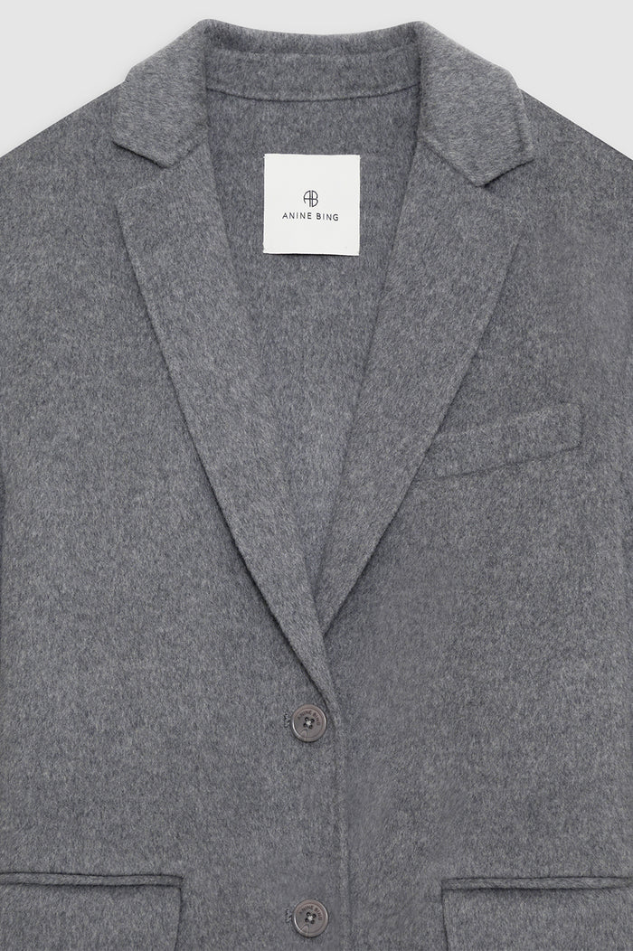 ANINE BING Quinn Blazer - Heather Grey