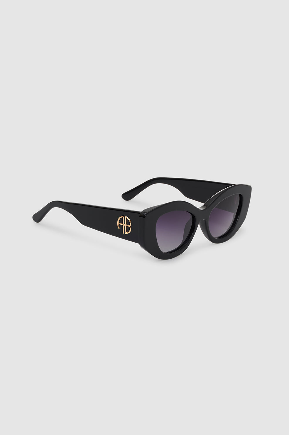 ANINE BING Rennes Sunglasses - Black - Side View 
