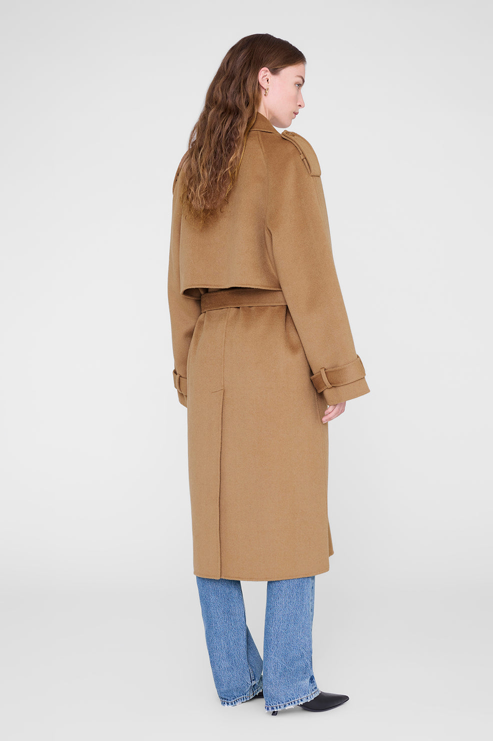Rickie Maxi Trench - Camel Cashmere Blend View 2