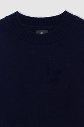 ANINE BING Roni Sweater - Midnight Blue - detail view