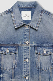 ANINE BING Rory Vest - Summer Indigo - Detail View 