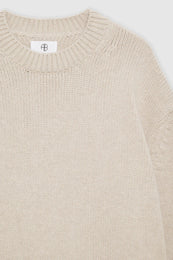 ANINE BING Rosie Cashmere Sweater - Oatmeal