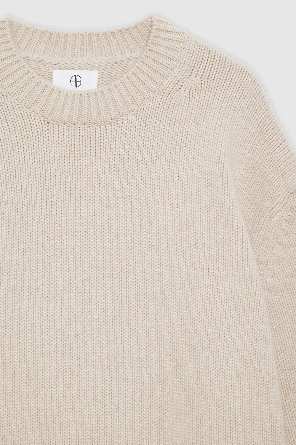 ANINE BING Rosie Cashmere Sweater - Oatmeal