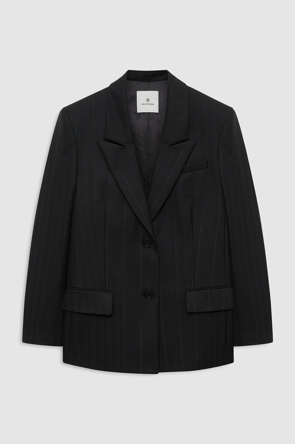 Ross Single-Breasted Blazer - Dark Heather Grey View 3