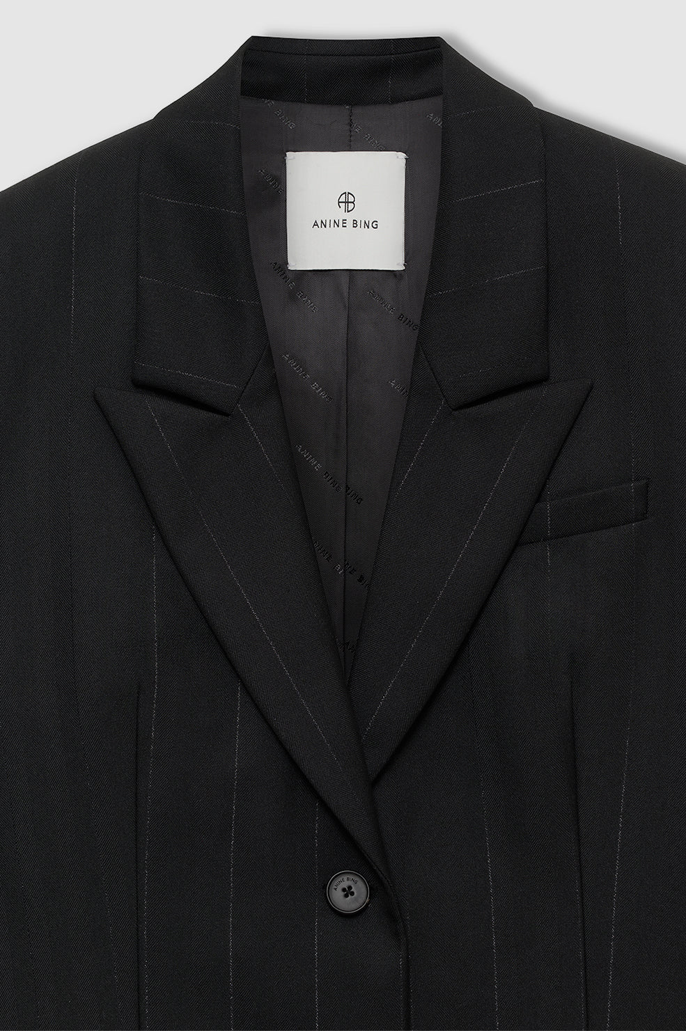 Ross Single-Breasted Blazer - Dark Heather Grey View 4