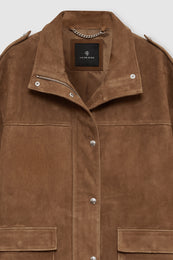 ANINE BING Roux Jacket - Tobacco - detail view