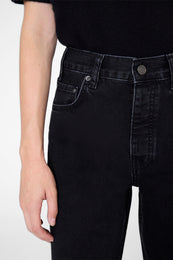 ANINE BING Roy Jean 34" - Vintage Black - on model front detail second image