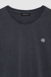 ANINE BING Rudy Tee Empowerment - Washed Black - Detail View 
