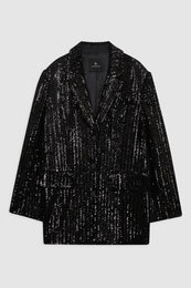 ANINE BING Sara Blazer - Black Sequin