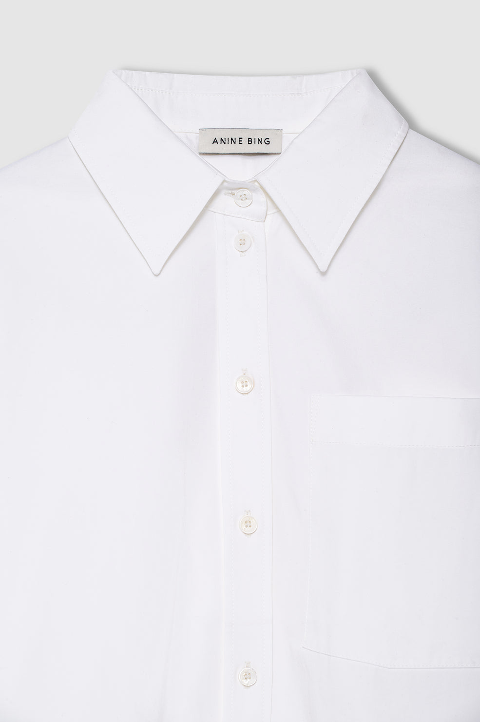 Scott Cropped Shirt - White View 4