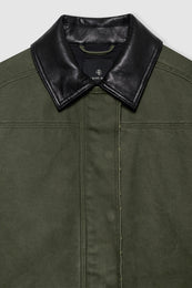 ANINE BING Sean Jacket - Army Green - Detail View 