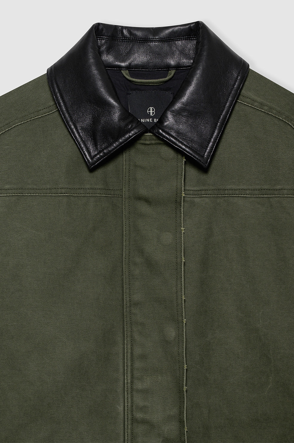 ANINE BING Sean Jacket - Army Green - Detail View 
