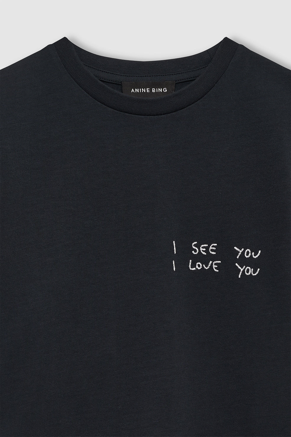 Shelley Tee I See You I Love You - Washed Cream View 4