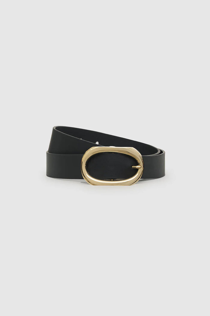 ANINE BING Signature Link Belt - Black