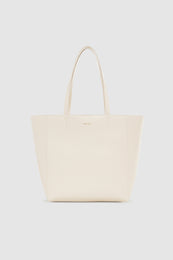 ANINE BING Small Elly Tote - Bone - Front View 