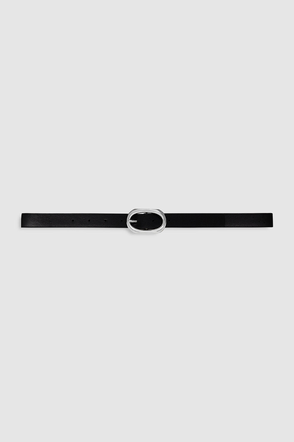 Small Signature Link Belt - Black With Silver