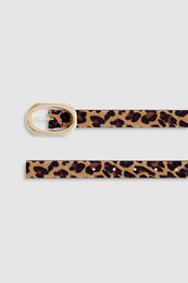 ANINE BING Small Signature Link Belt - Leopard - detail view second image