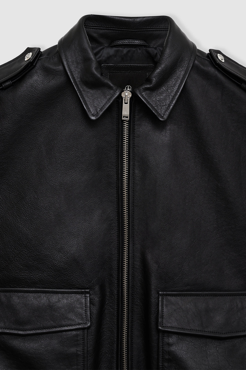 ANINE BING Sonnie Vest - Black Leather