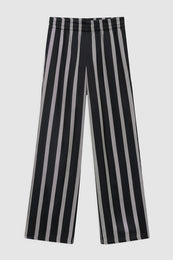 ANINE BING Soto Pant - Black Herringbone Stripe