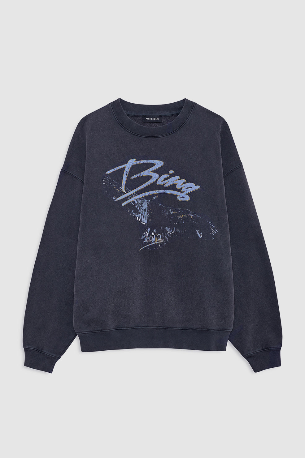 Spencer Sweatshirt Eagle - Washed Black View 3