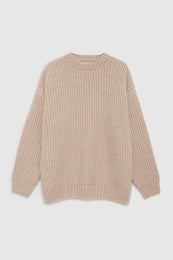 ANINE BING Sydney Crew Sweater - Camel