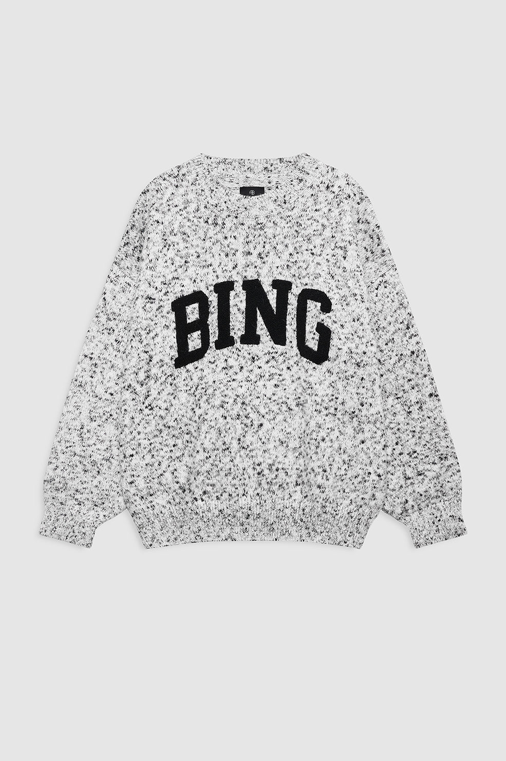 Sydney Crew Sweater Bing - Marled White View 3