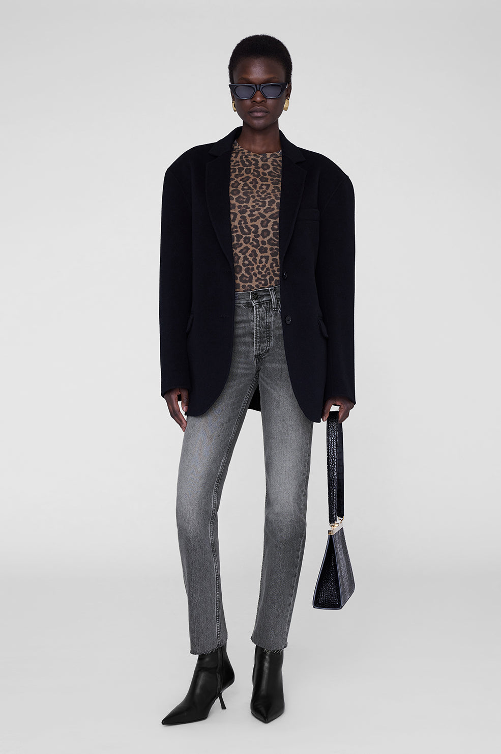 Sylvie Long Sleeve Tee - Dark Brown View 5