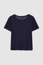ANINE BING Sylvie Tee - Midnight Blue - front view
