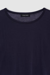 ANINE BING Sylvie Tee - Midnight Blue - detail view