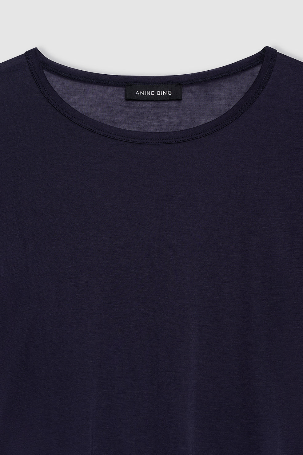 ANINE BING Sylvie Tee - Midnight Blue - detail view