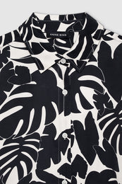 ANINE BING Tristan Shirt - Black Bird Of Paradise - Detail View 