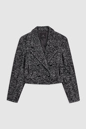 ANINE BING Vienna Blazer - Black and White Tweed