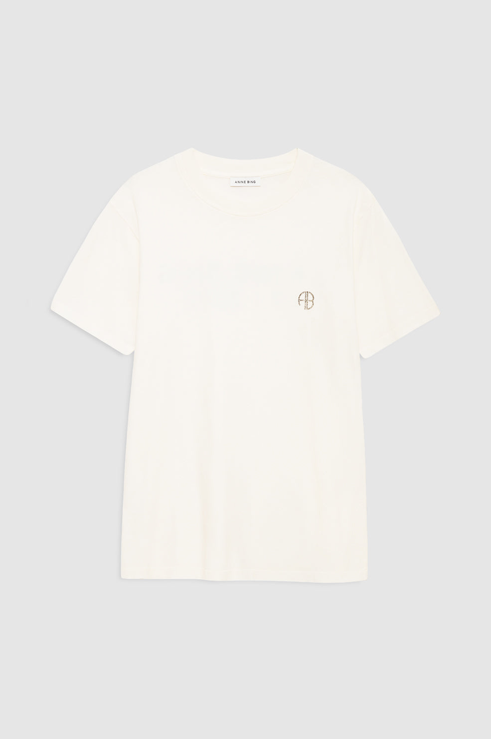 Wagner Tee Soft Stencil - Dark Grey Melange View 4