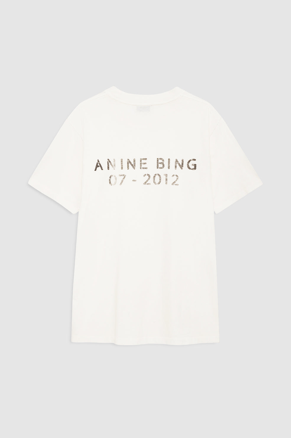 Wagner Tee Soft Stencil - Dark Grey Melange View 3