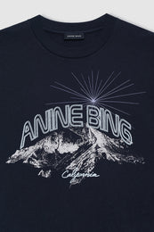 ANINE BING Walker Tee California - Vintage Black - detail view