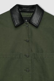 ANINE BING Yuma Jacket - Army Green - detail view