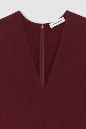 ANINE BING Zadig Dress - Cabernet - detail view