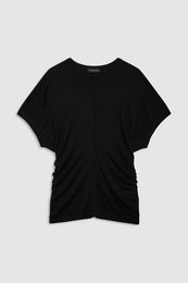 ANINE BING Zadig Tee - Black - front view