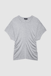 ANINE BING Zadig Tee - Grey Melange - front view